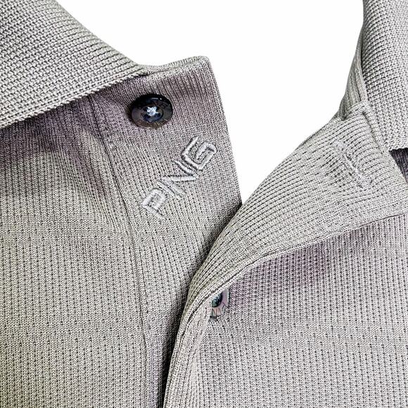 PING Collection Performance Dynamics Mushroom Brown Polo Golf Shirt XXL - Picture 3 of 6